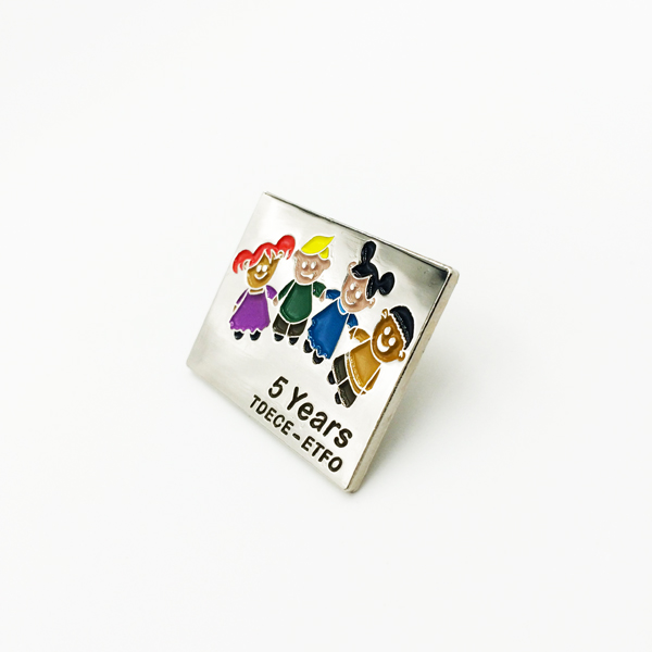 5 years tdece - etfo lapel pin 5 years tdece - etfo lapel pin